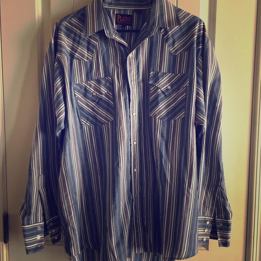 Mens Western Button Up